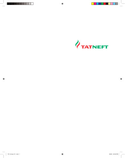 Годовой отчет Татнефть за 2007 год